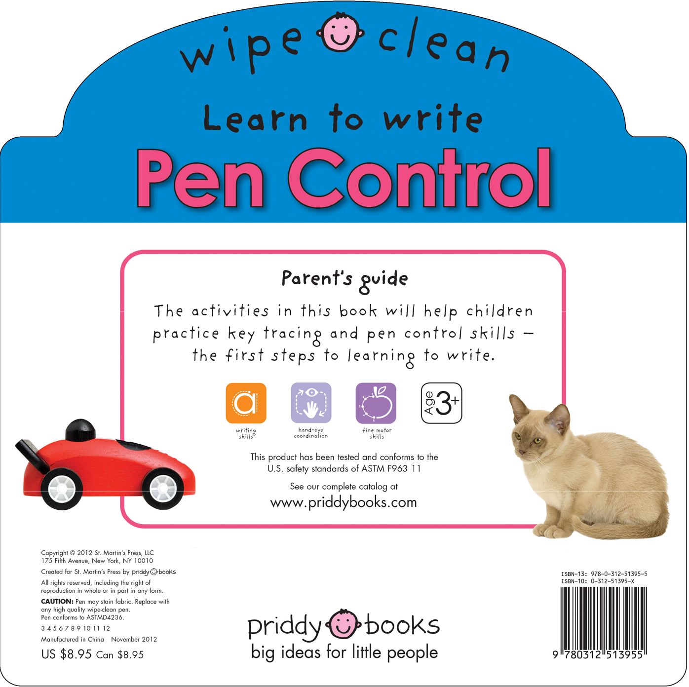 Wipe Clean: Pen Control: An introduction to pen control with activties to do again and again!