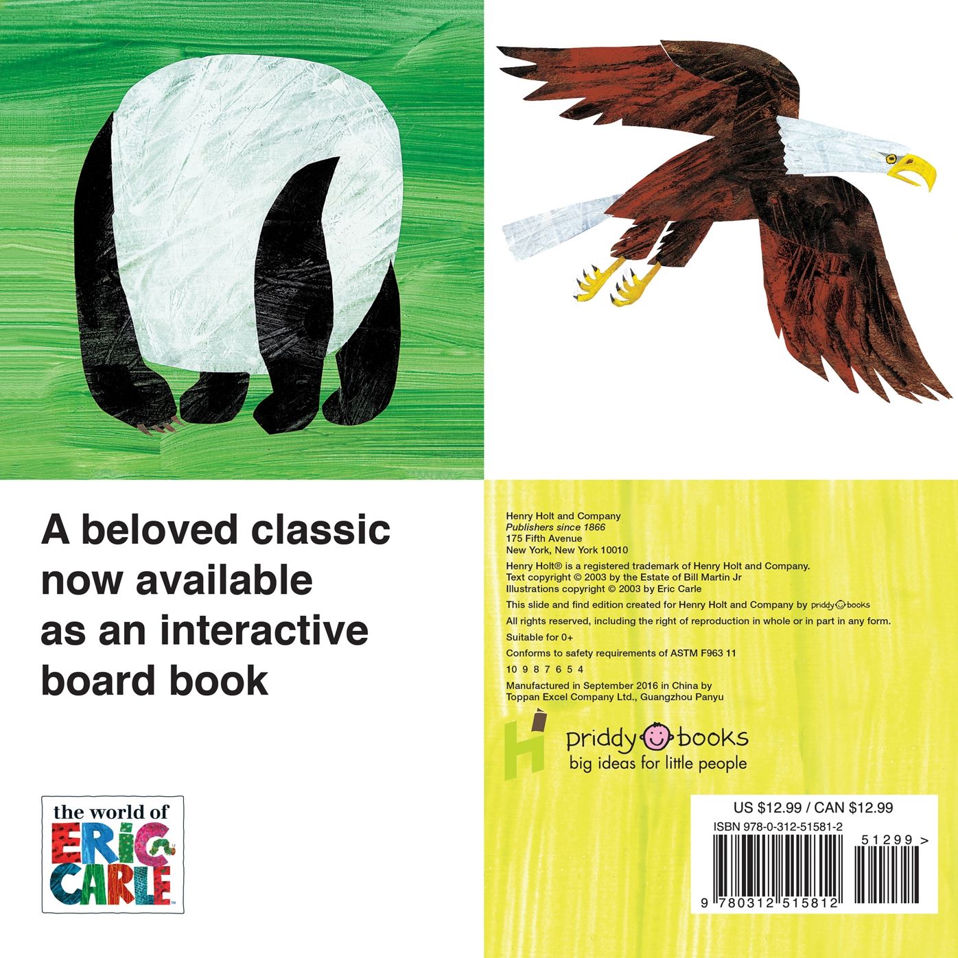 Panda Bear, Panda Bear, What Do You See? Slide and Find (Brown Bear and Friends): An interactive board book edition of the classic Eric Carle picture book