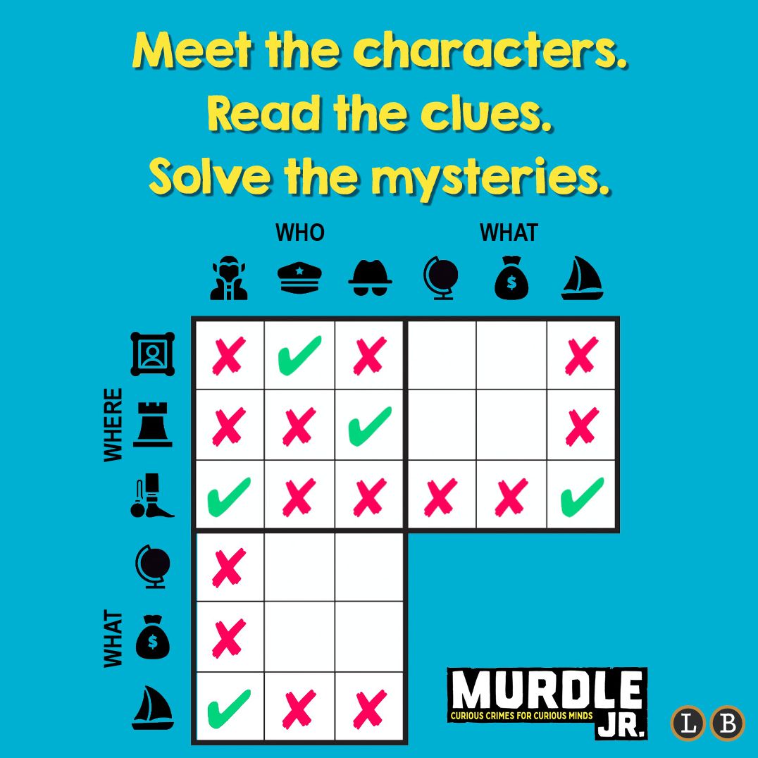 Murdle Jr.: Curious Crimes for Curious Minds: Solve Your Way Through 40 Puzzle Mysteries! (B&N Exclusive Edition)