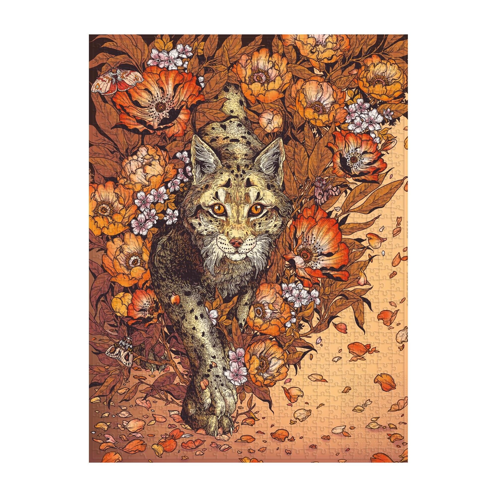 Lynx Rising 500 Piece Jigsaw Puzzle