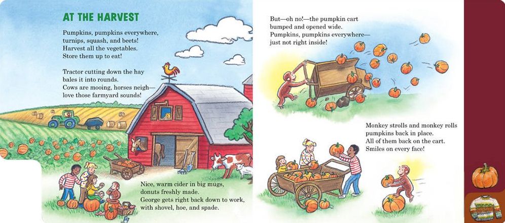 Curious George Curious About Fall Tabbed