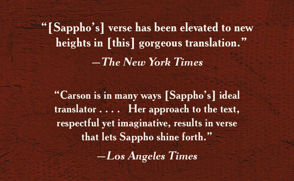 If Not, Winter: Fragments of Sappho