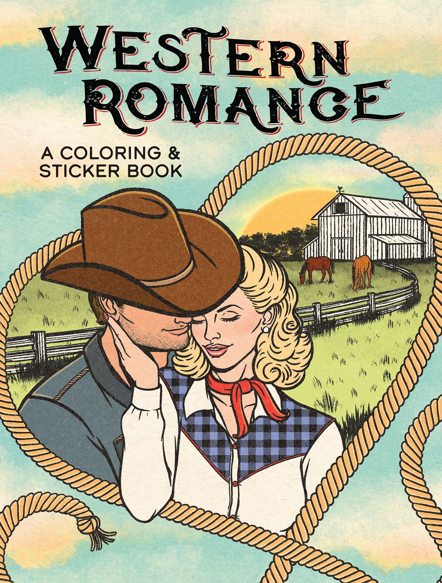 Western Romance: A Coloring & Sticker Book