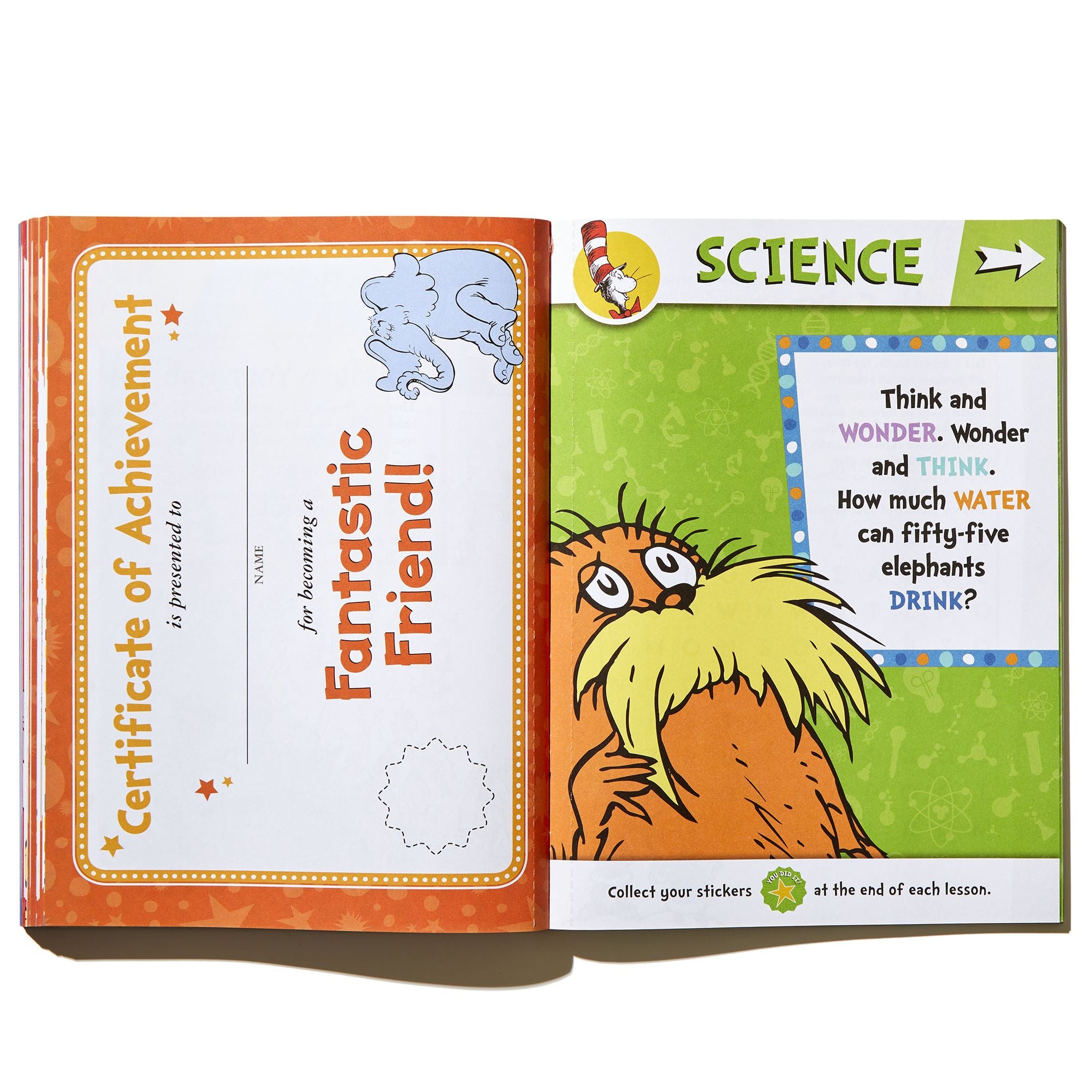 Dr. Seuss Workbook: Grade 2: 260+ Fun Activities with Stickers and More! (Spelling, Phonics, Reading Comprehension, Grammar, Math, Addition & Subtraction, Science)