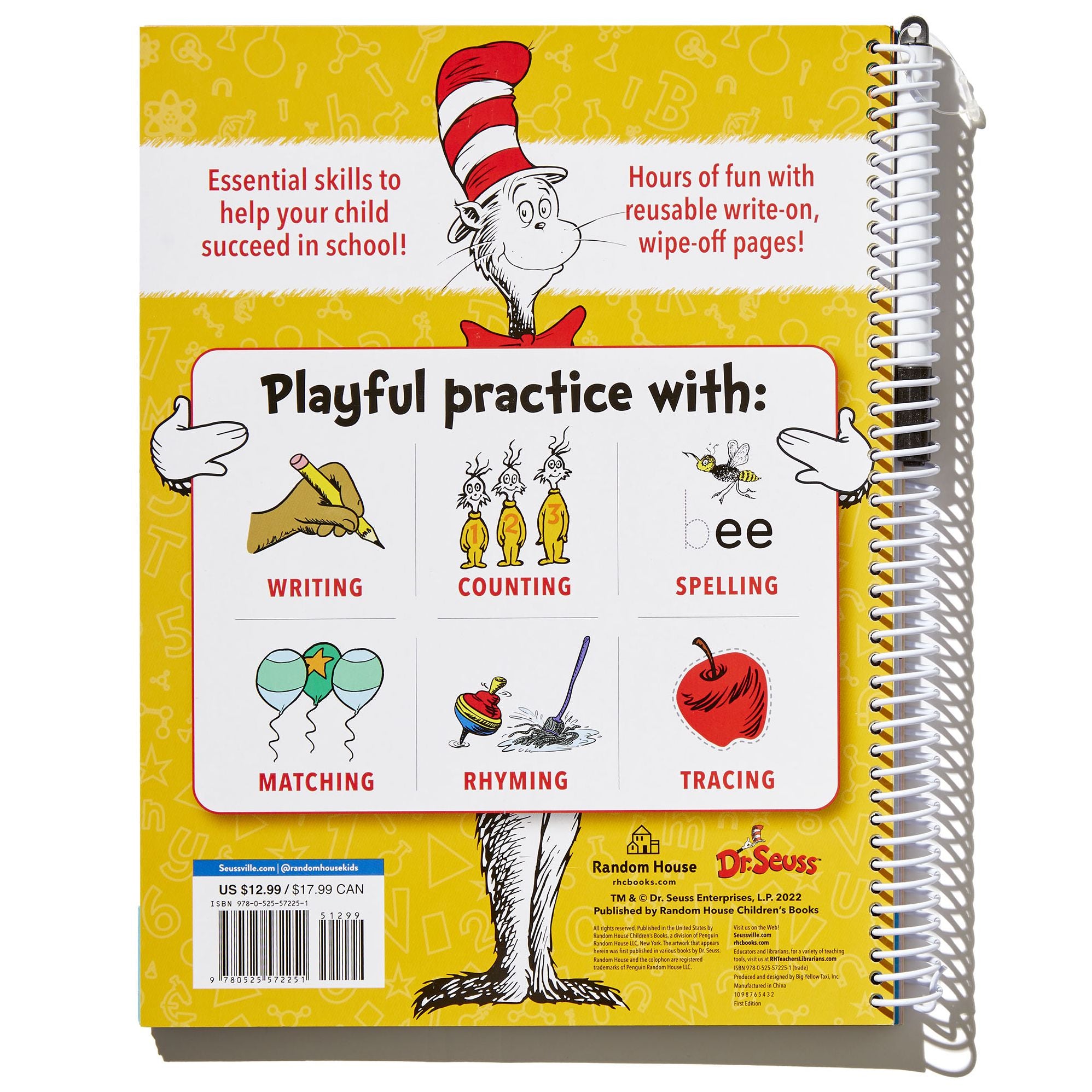 Dr. Seuss Wipe-Clean Workbook: Letters and Numbers: Activity Workbook for Ages 3-5