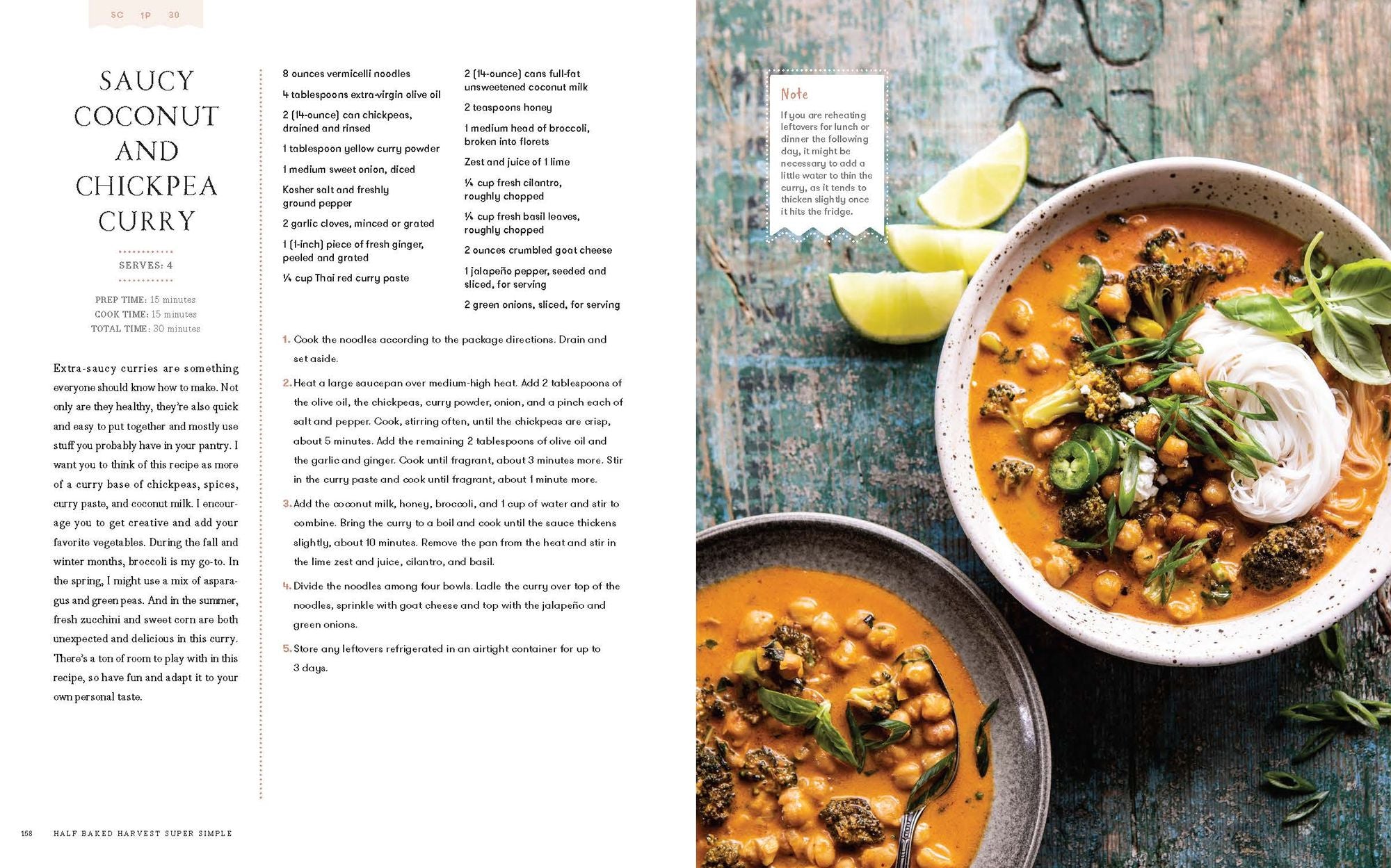 Half Baked Harvest Super Simple: More Than 125 Recipes for Instant, Overnight, Meal-Prepped, and Easy Comfort Foods