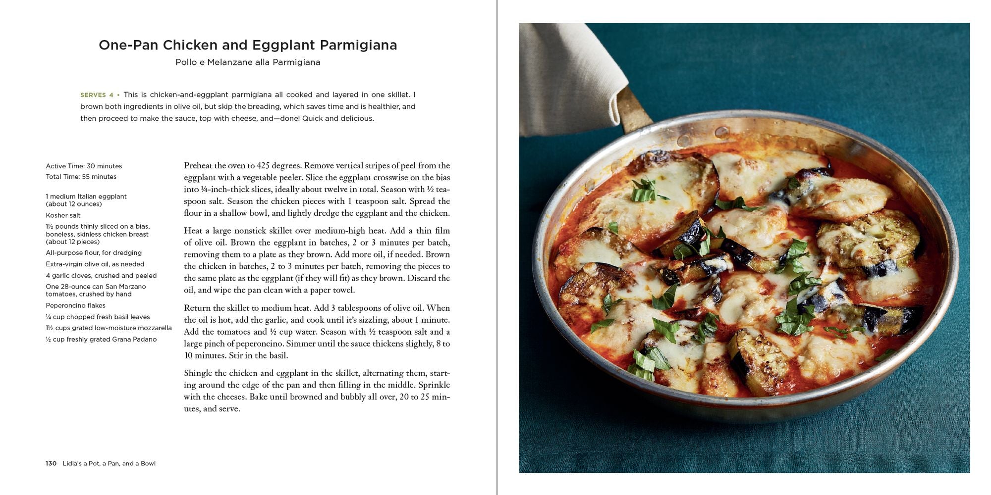 Lidia's a Pot, a Pan, and a Bowl: Simple Recipes for Perfect Meals: A Cookbook