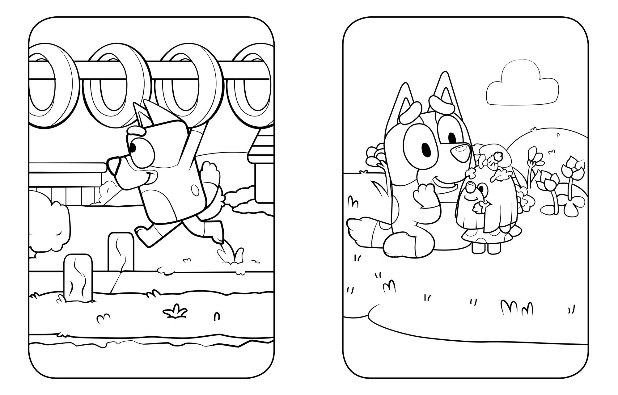Bluey: Big Backyard: A Coloring Book