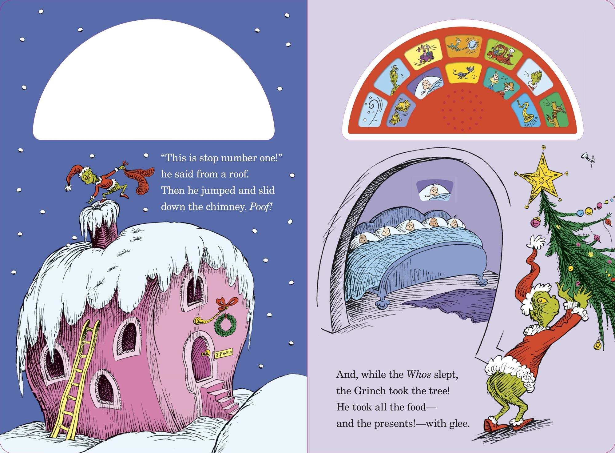 Dr. Seuss's The Sounds of Grinchmas with 12 Silly Sounds!: An Interactive Read and Listen Book