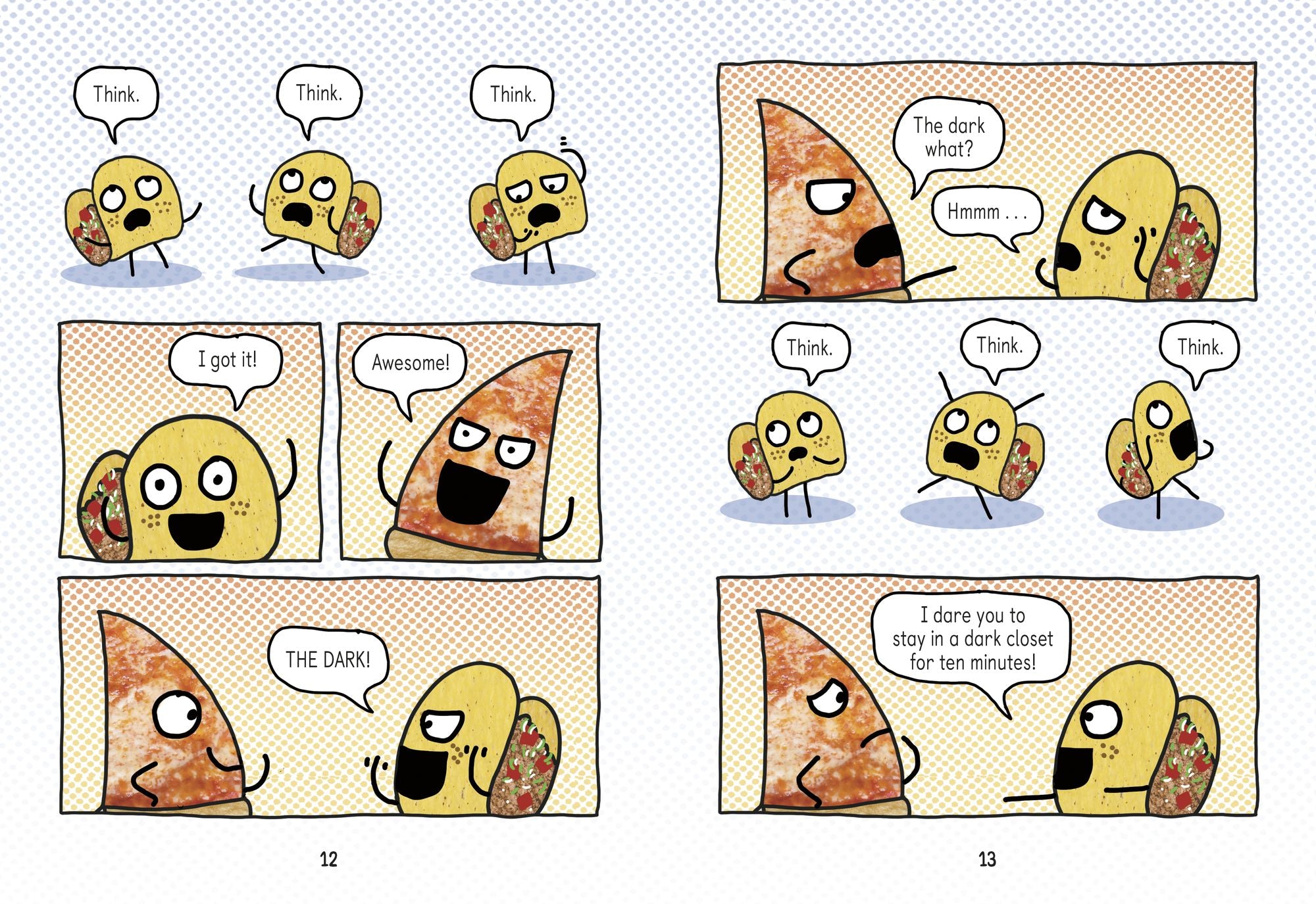 Pizza and Taco: Dare to Be Scared!: (A Graphic Novel)