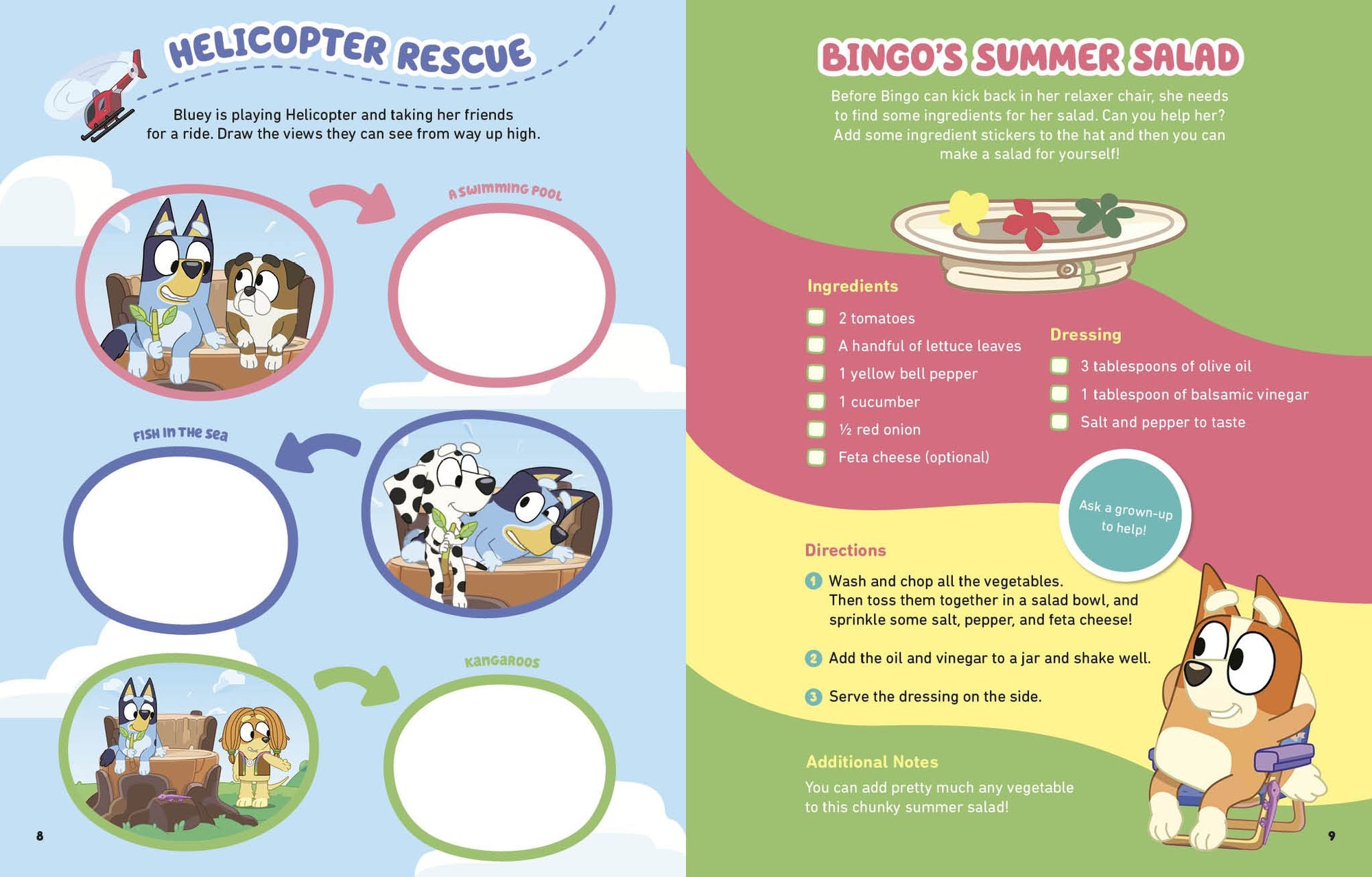 Bluey and Friends: A Sticker & Activity Book