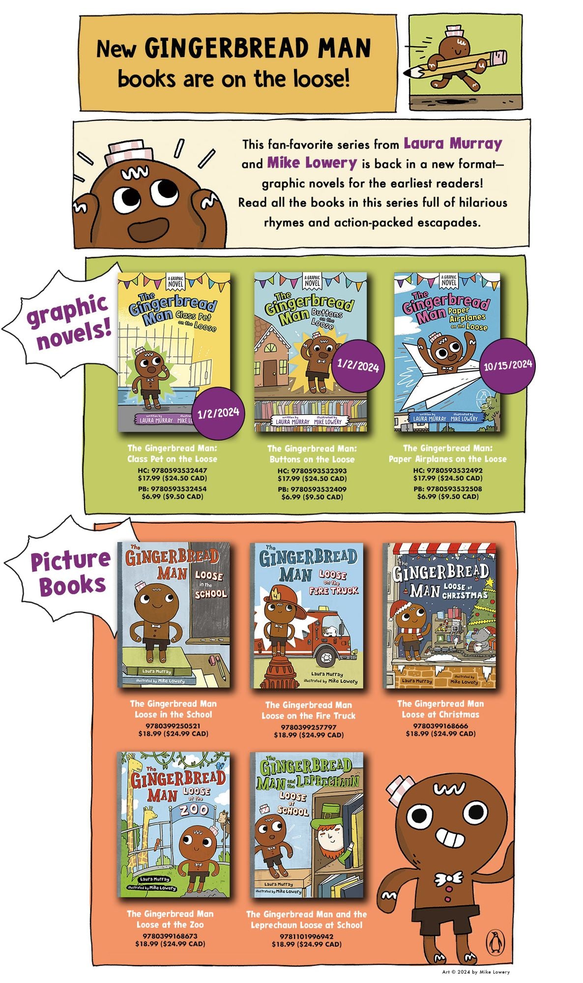 The Gingerbread Man: Buttons on the Loose: A Graphic Novel