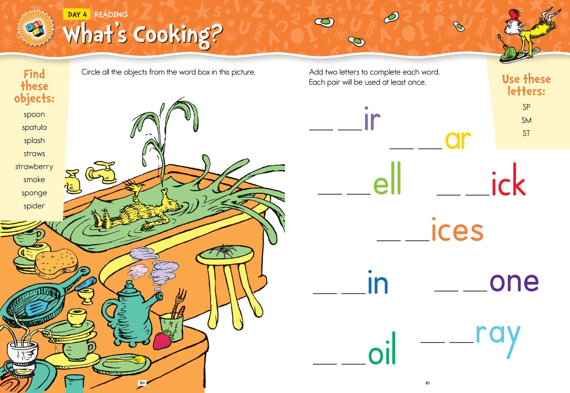 Summer with Seuss Workbook: Grades 1-2