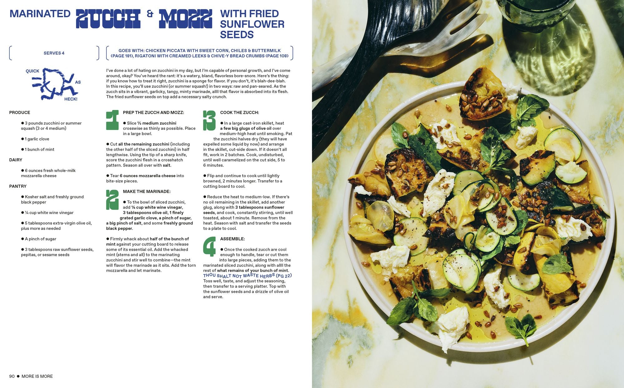 More Is More: Get Loose in the Kitchen: A Cookbook