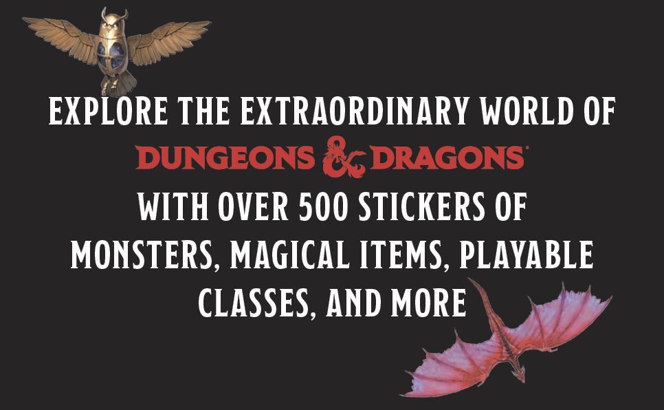 Dungeons & Dragons Stickerology: Legendary Stickers of Monsters, Magical Items, and More: Stickers for Journals, Water Bottles, Laptops, Planners, and More