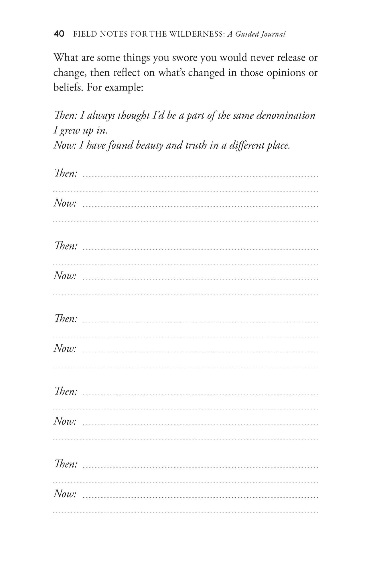 Field Notes for the Wilderness: A Guided Journal: Practices for an Evolving Faith