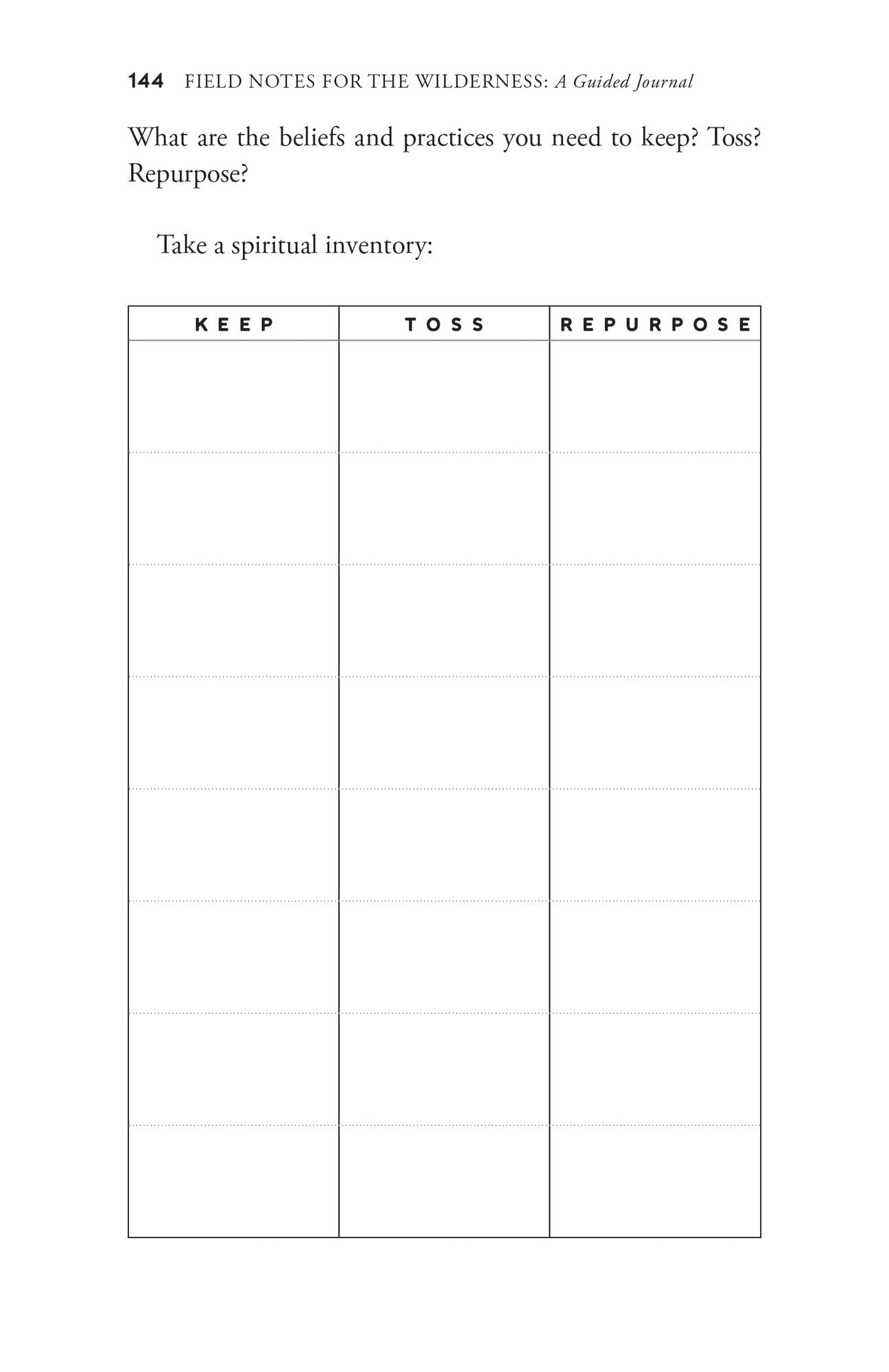 Field Notes for the Wilderness: A Guided Journal: Practices for an Evolving Faith