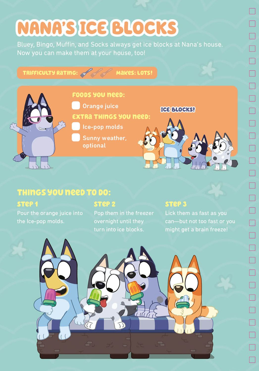 Bluey and Bingo's Fancy Restaurant Cookbook: Yummy Recipes, for Real Life