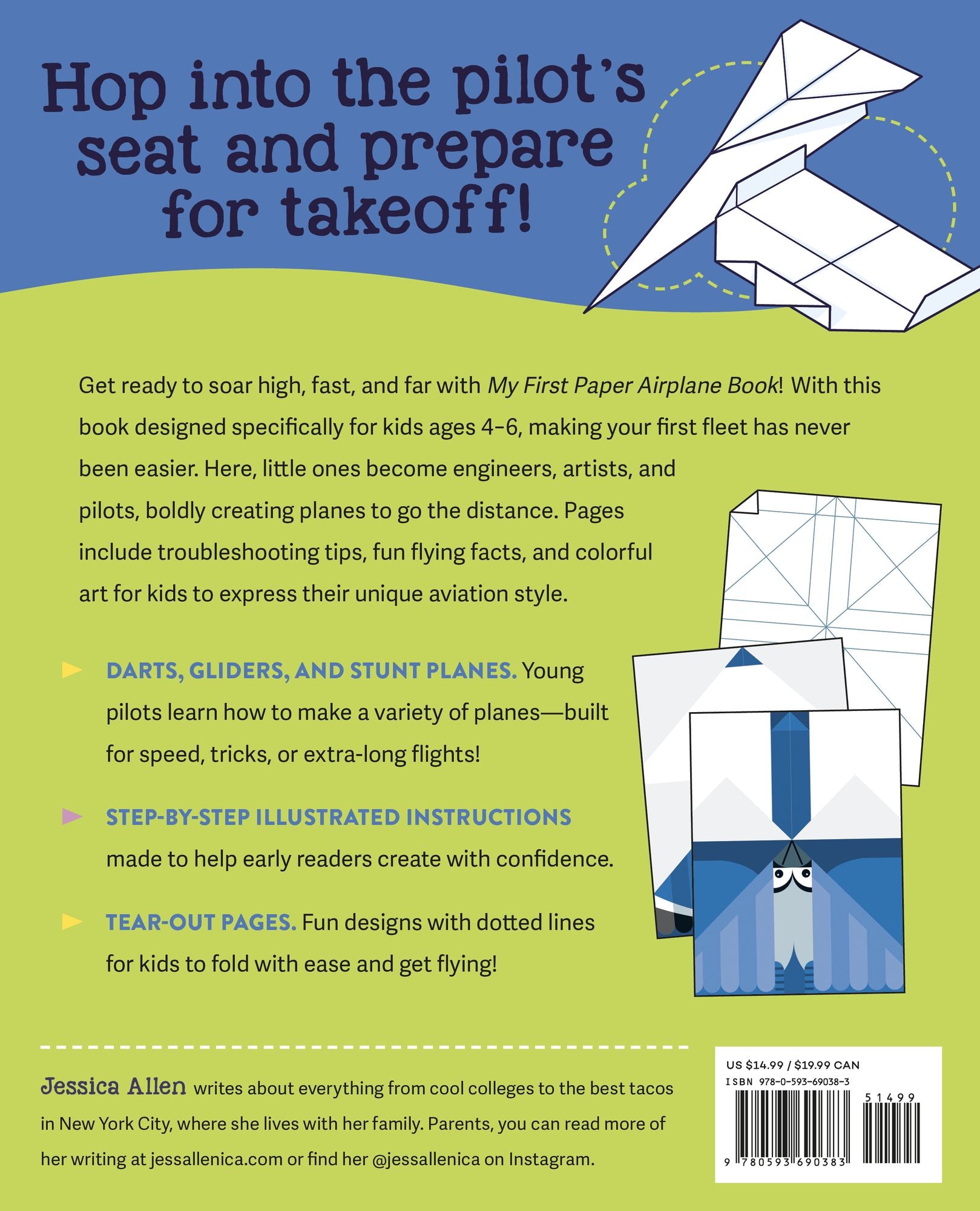 My First Paper Airplane Book: Fun Designs and Easy Tear-Out Pages for Kids!