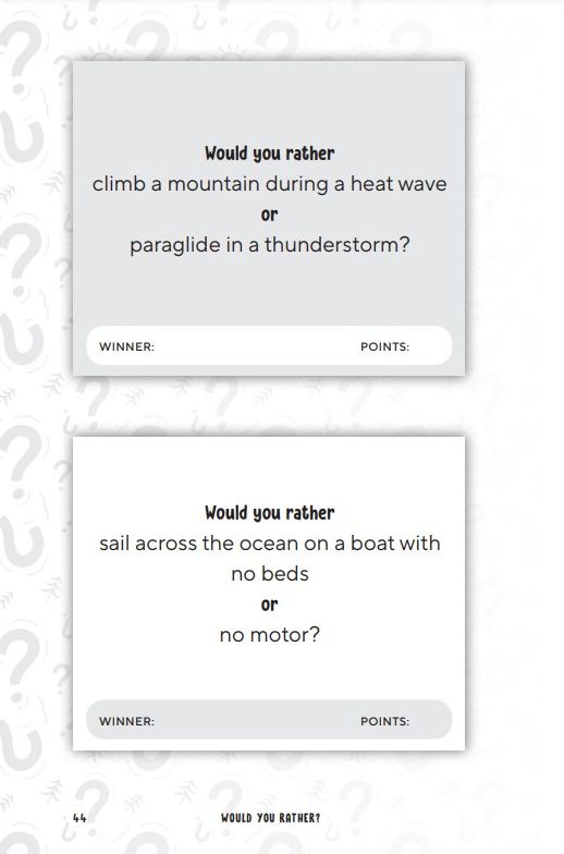 Would You Rather? Summer Edition: Laugh-Out-Loud Game for Camping, Road Trips, and Vacation Travel