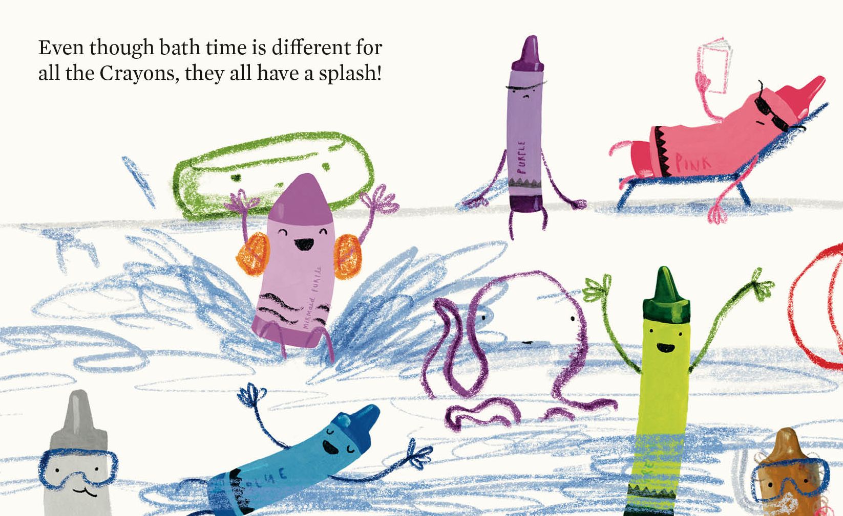Bath Time for the Crayons