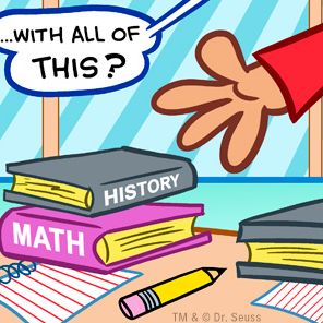 Dr. Seuss Graphic Novel: Thing One and Thing Two Have Homework to Do: A Cat in the Hat Story