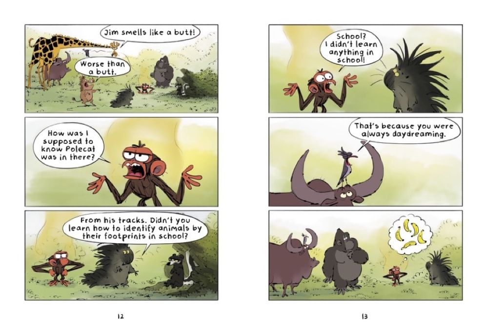 Grumpy Monkey School Stinks!: A Graphic Novel