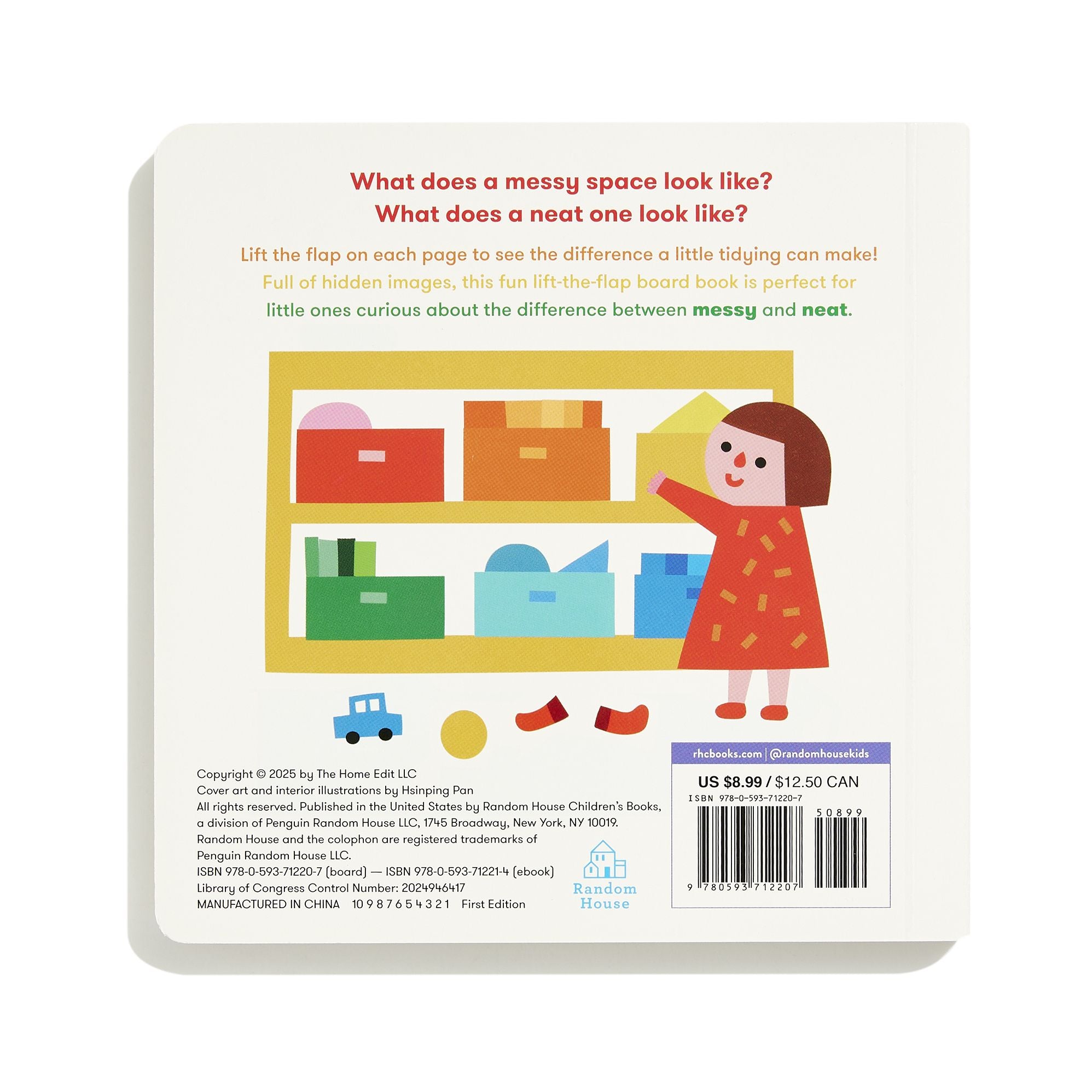 Messy or Neat?: A Lift-the-Flap Book: A Home Edit Board Book for Kids
