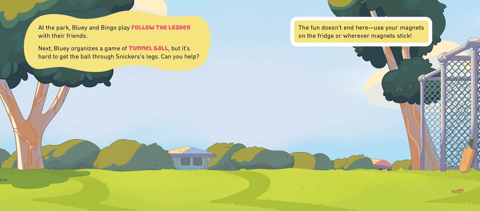 Bluey: Let's Play Outside!: A Magnet Book