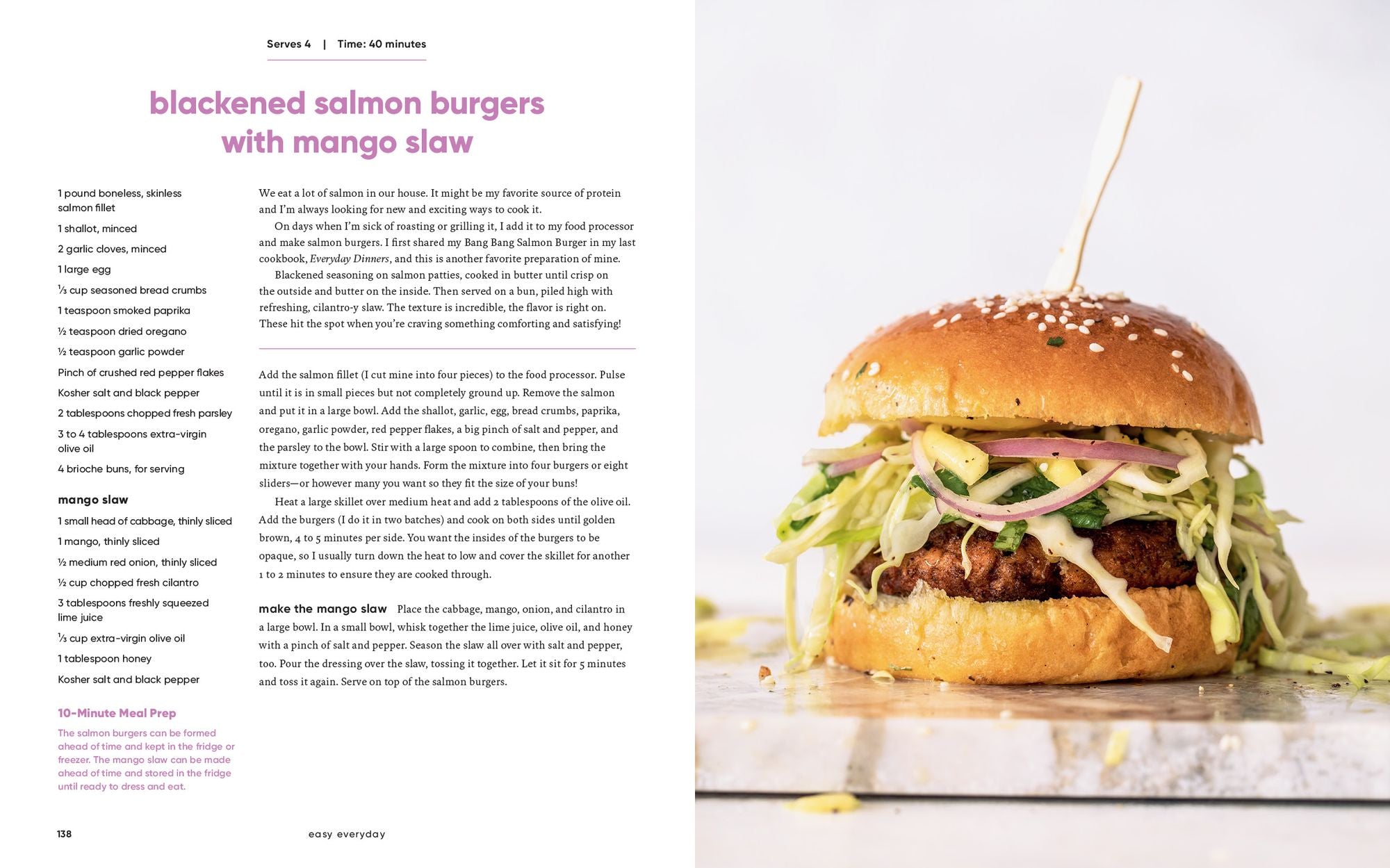 Easy Everyday: 100 Recipes and Meal Prep Ideas for Effortless Eats; A Cookbook