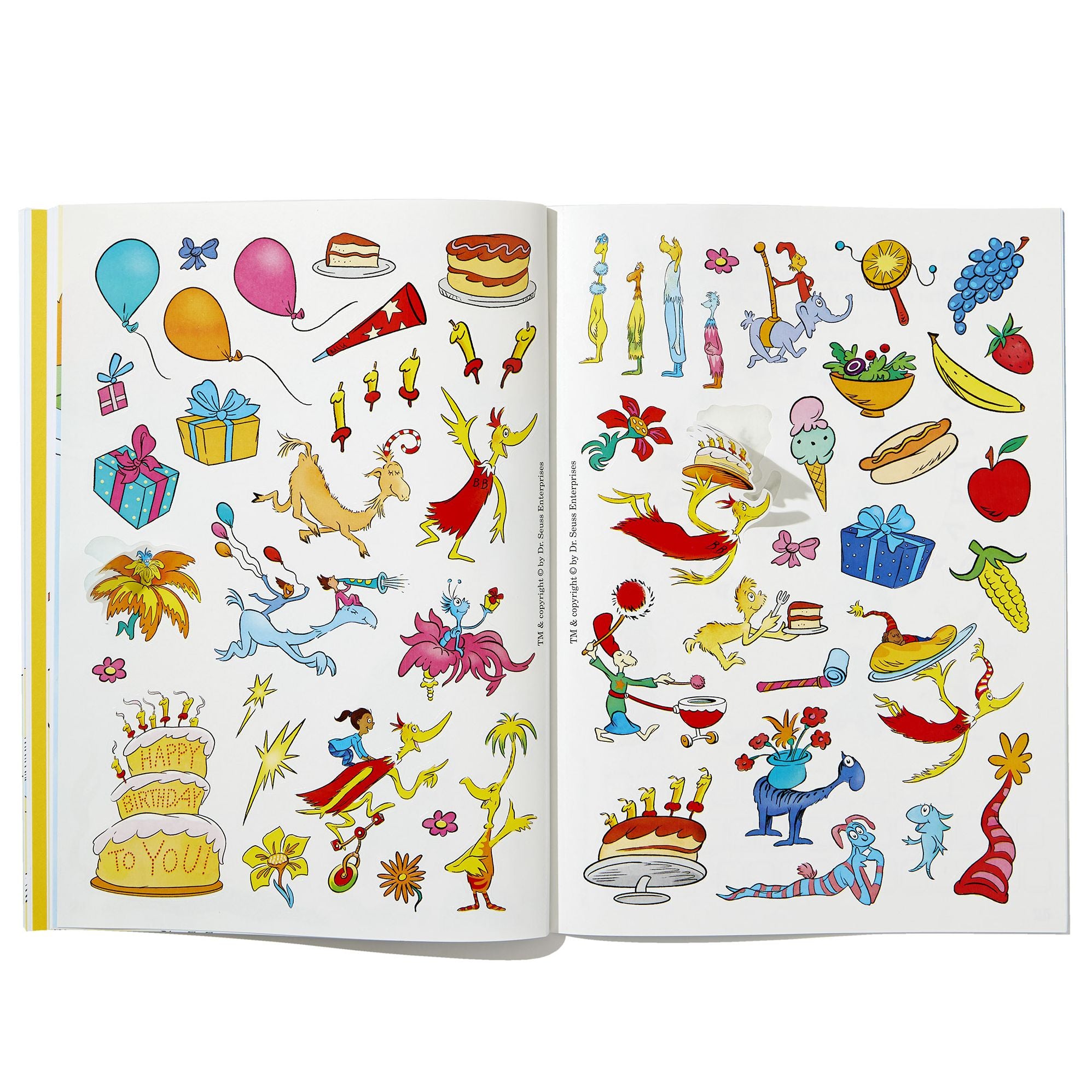 Dr. Seuss: Happy Birthday To You Sticker Activity Book: Includes Puzzles, Cards, and Over 50 Stickers