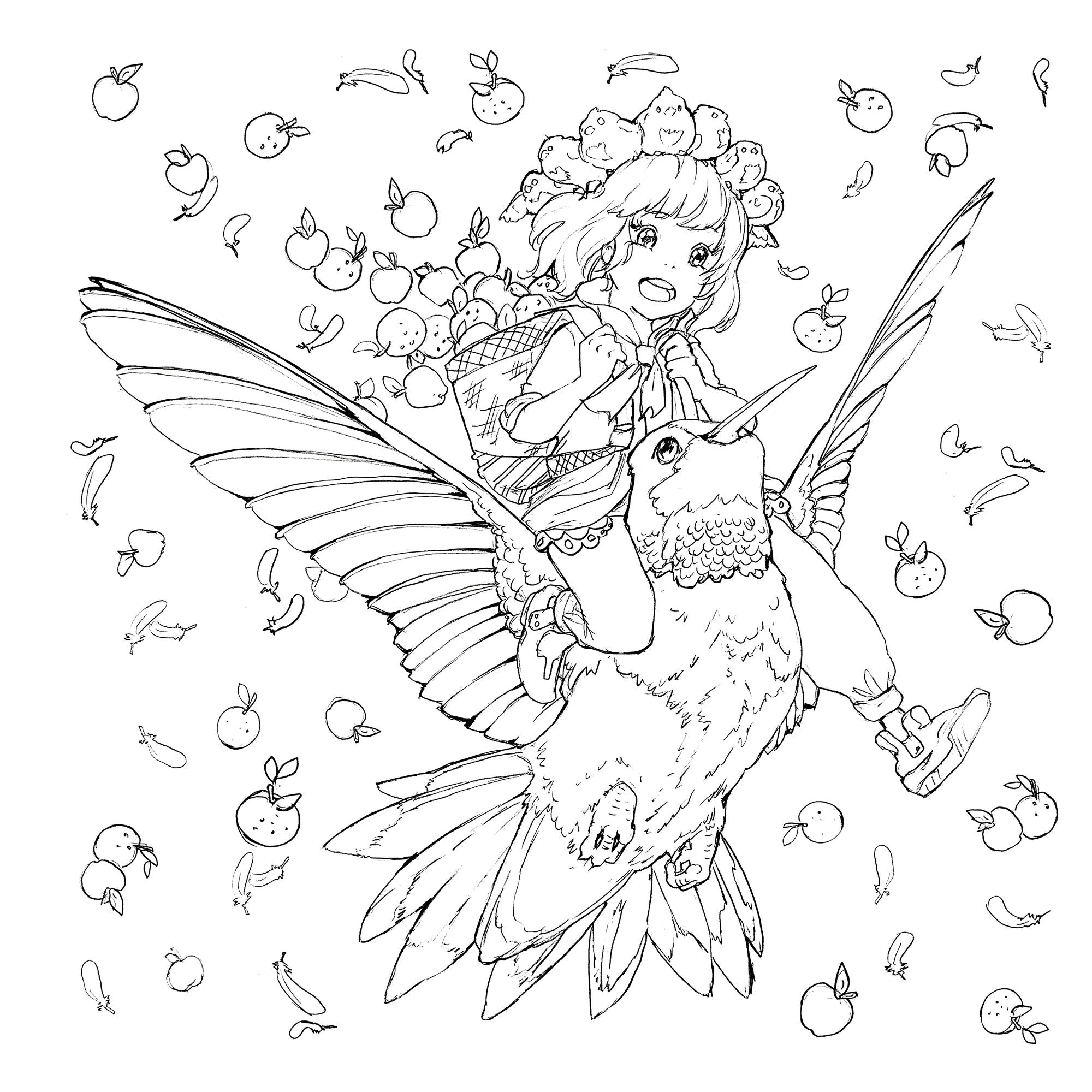 Pop Manga Paint and Ink Coloring Book