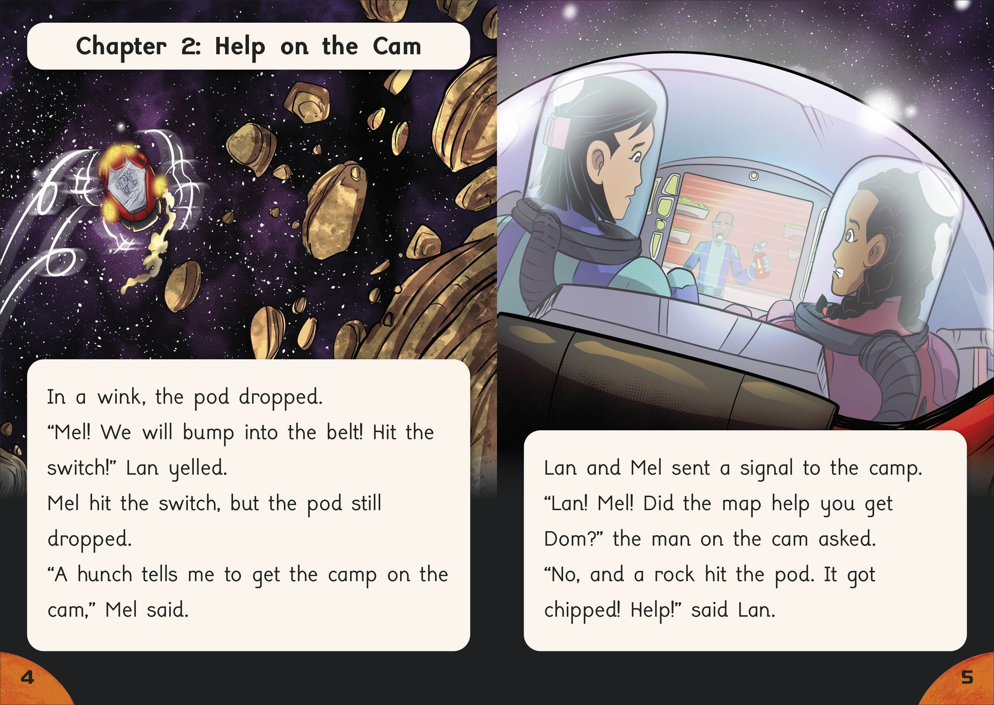 Phonic Books Mel on Mars: Decodable Books for Older Readers (CVC, Consonant Blends and Consonant Teams)