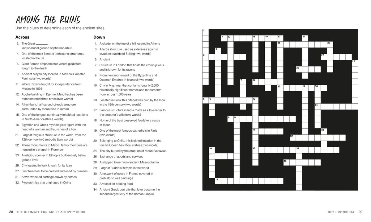 The Ultimate Fun Adult Activity Book: Logic Puzzles, Sudoku, Mazes, Word Searches, Crosswords, Acrostics, Coloring, and More!