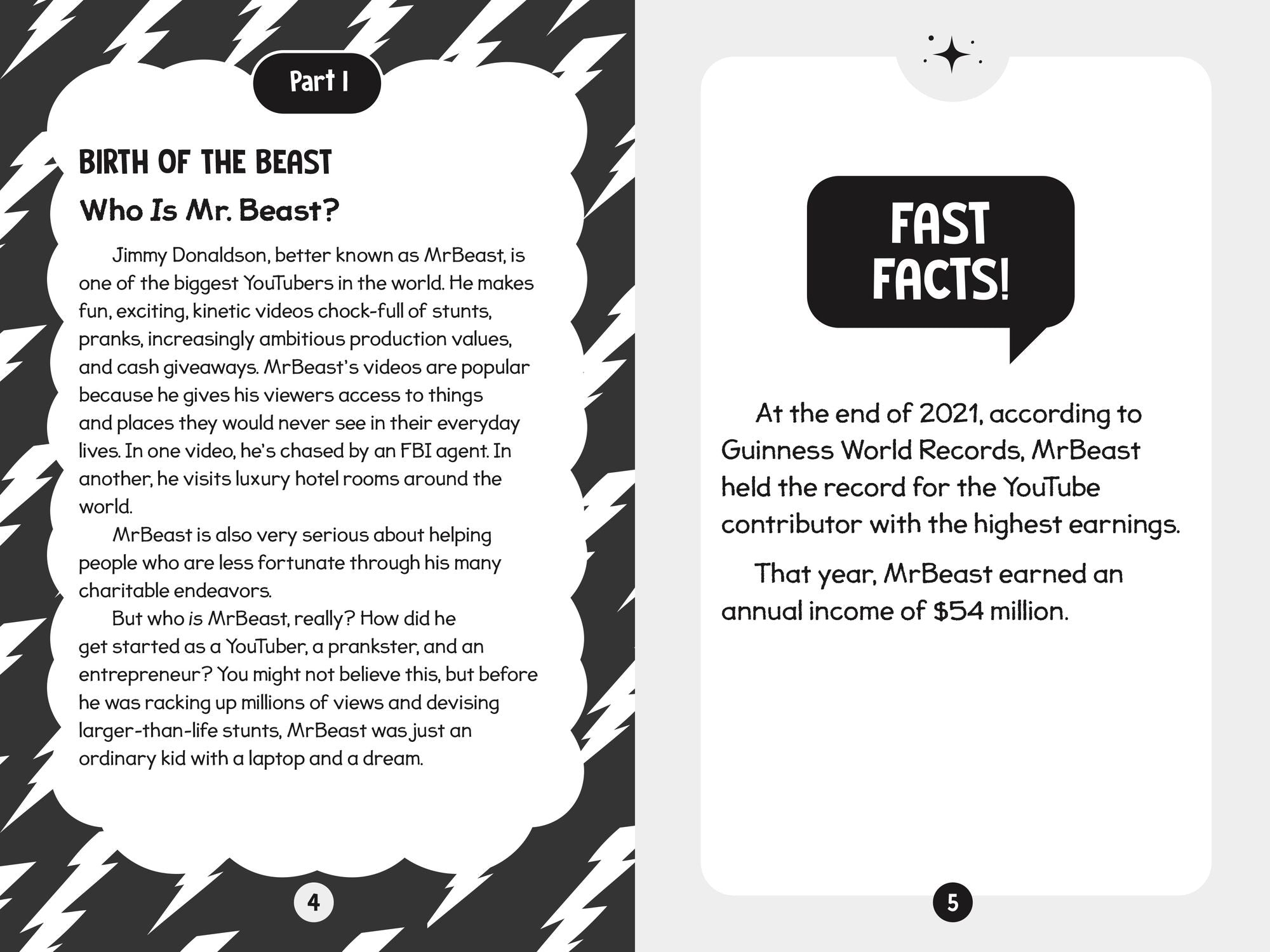 96 Facts About MrBeast: Quizzes, Quotes, Questions, and More! With Bonus Journal Pages for Writing!