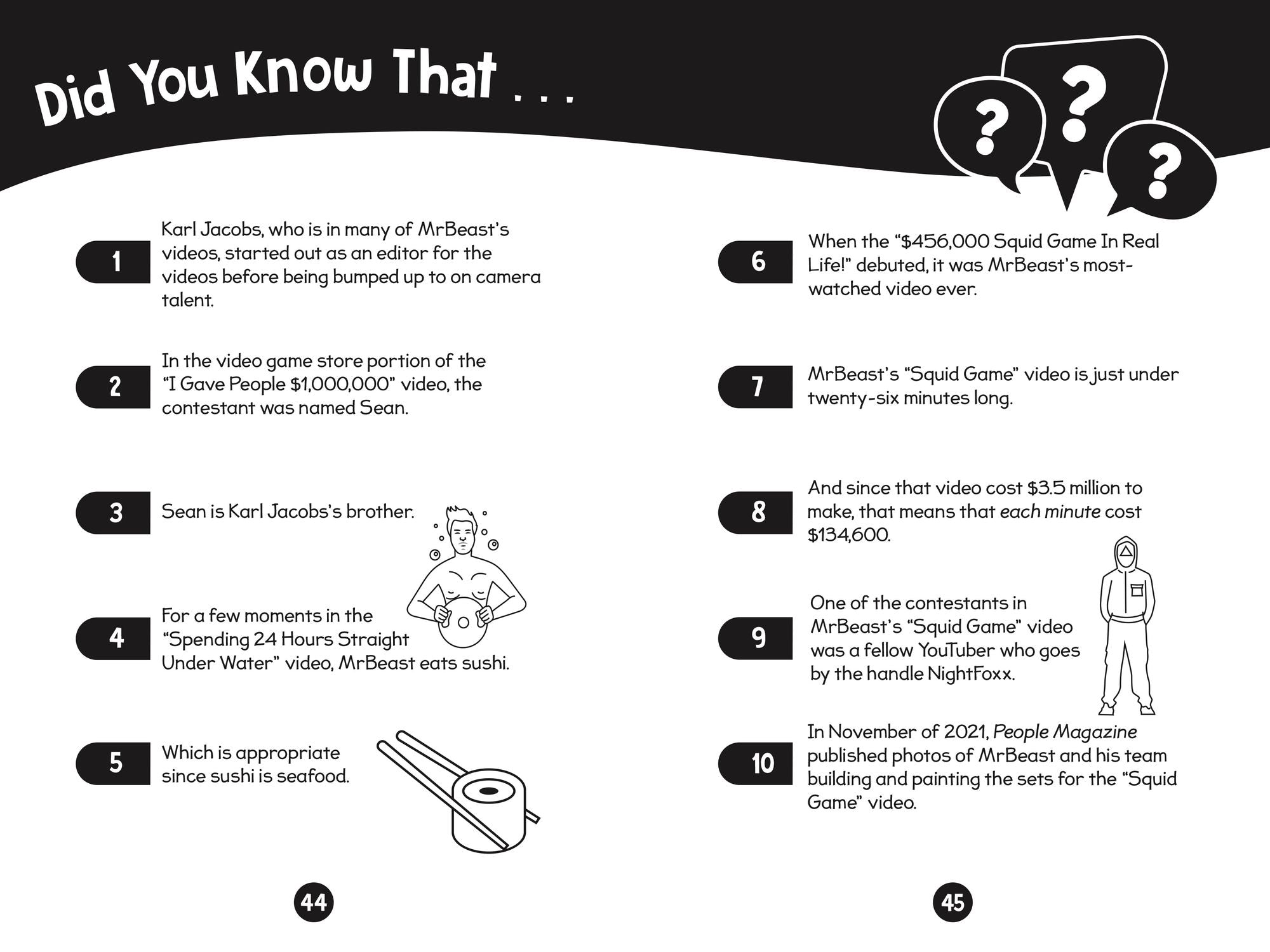 96 Facts About MrBeast: Quizzes, Quotes, Questions, and More! With Bonus Journal Pages for Writing!