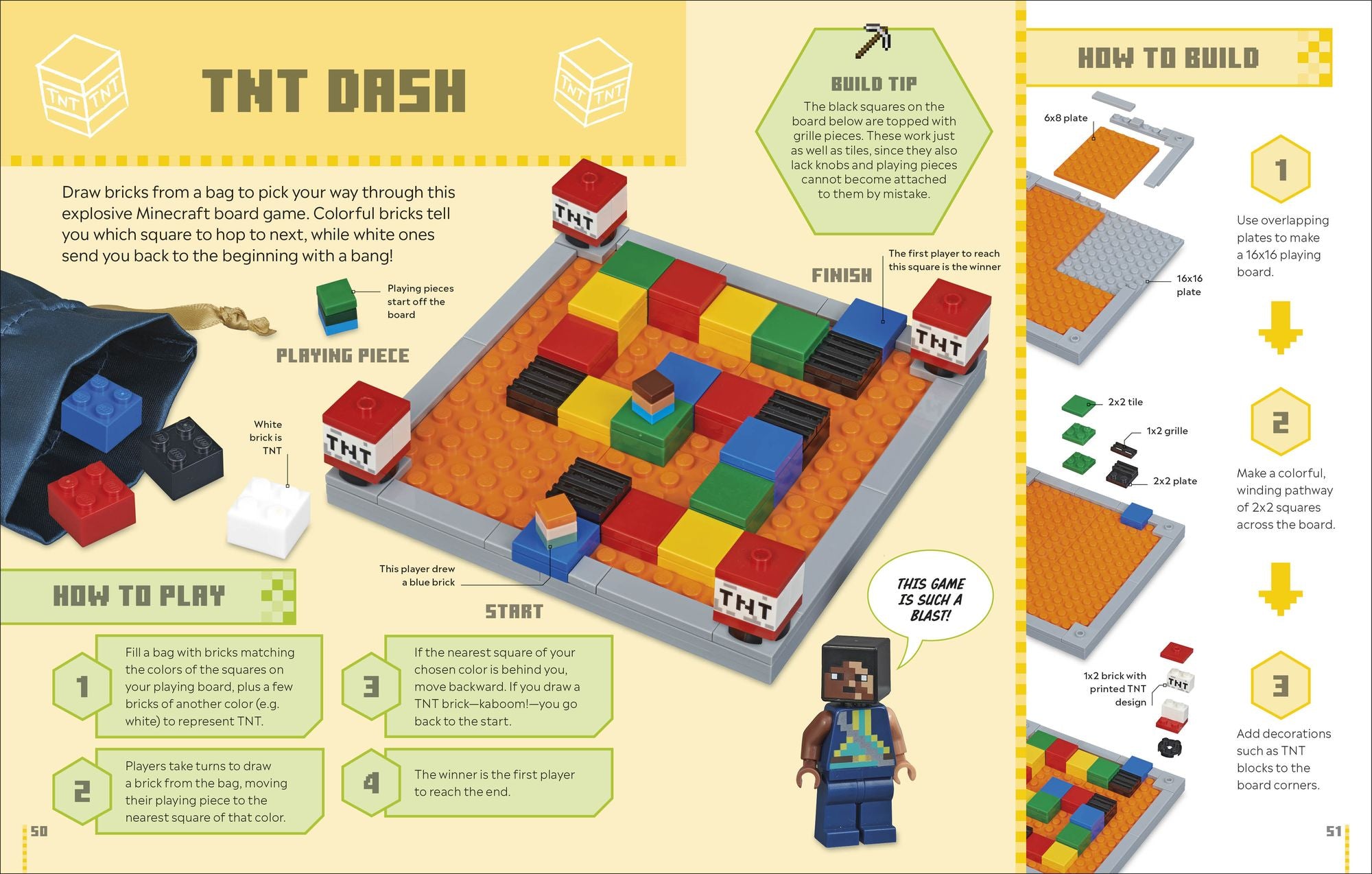 LEGO Minecraft Games Book (Library Edition): 50 Fun Ideas to Play with Your LEGO Collection! Without Bricks