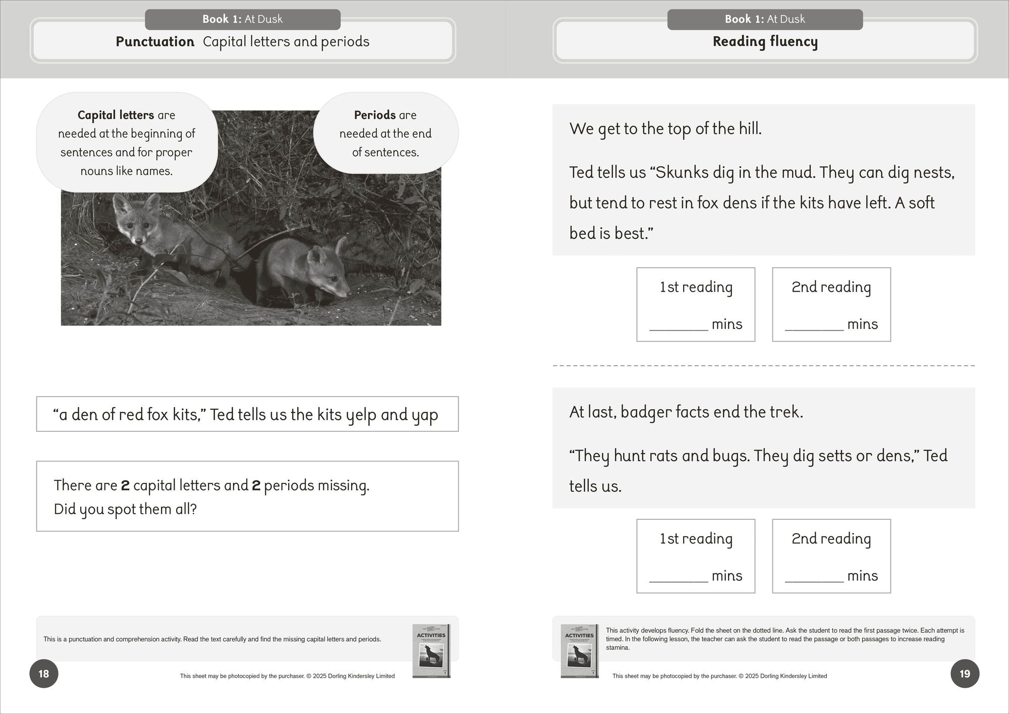 Phonic Books The Fact Files 1 Activities: Consonant blends and digraphs, suffixes -ed and -ing
