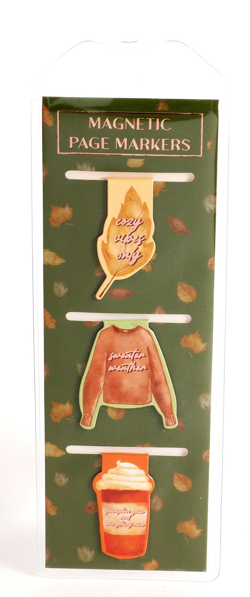 Set of 3 Magnet Bookmarks Sweater Weather
