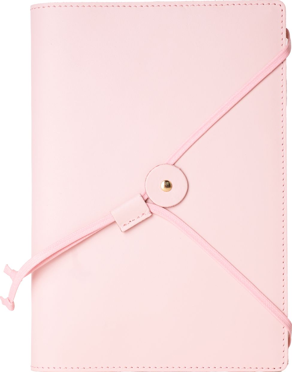 Dusty Rose Refillable Leather Journal Cord Closure