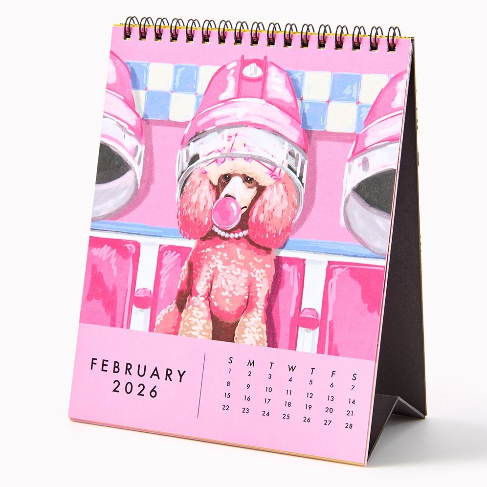2026 Paper Source Good Boys Desk Easel Calendar