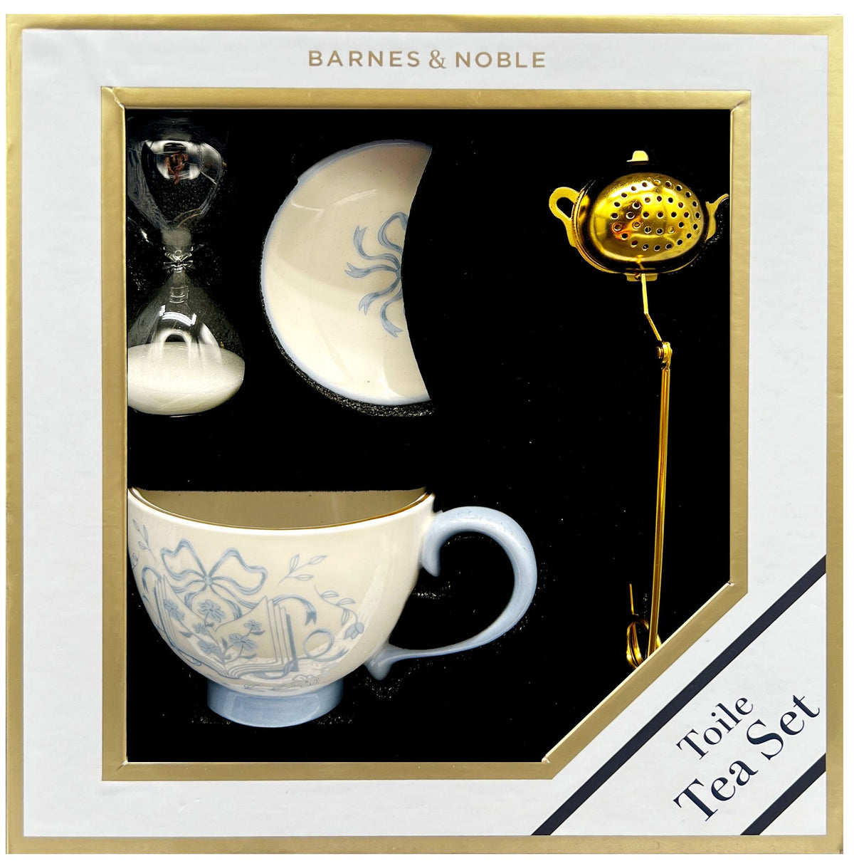 Toile Tea Set for One