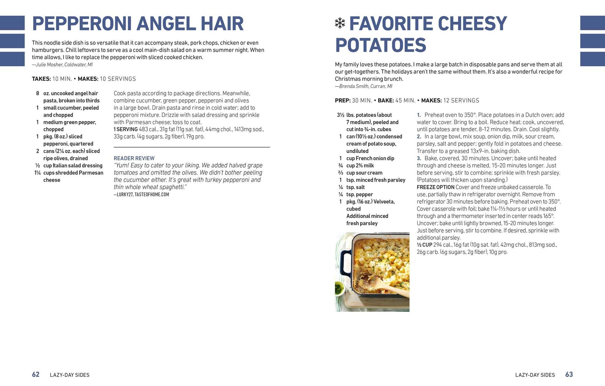 Taste of Home Lazy-Day Dinners, Desserts & More