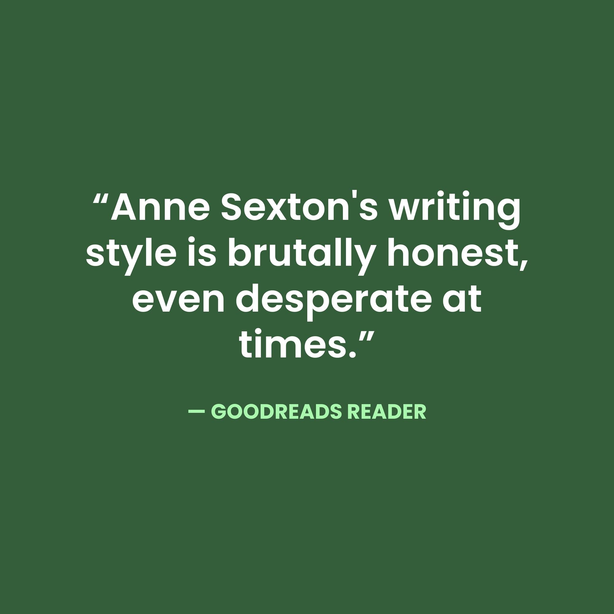 Selected Poems Of Anne Sexton