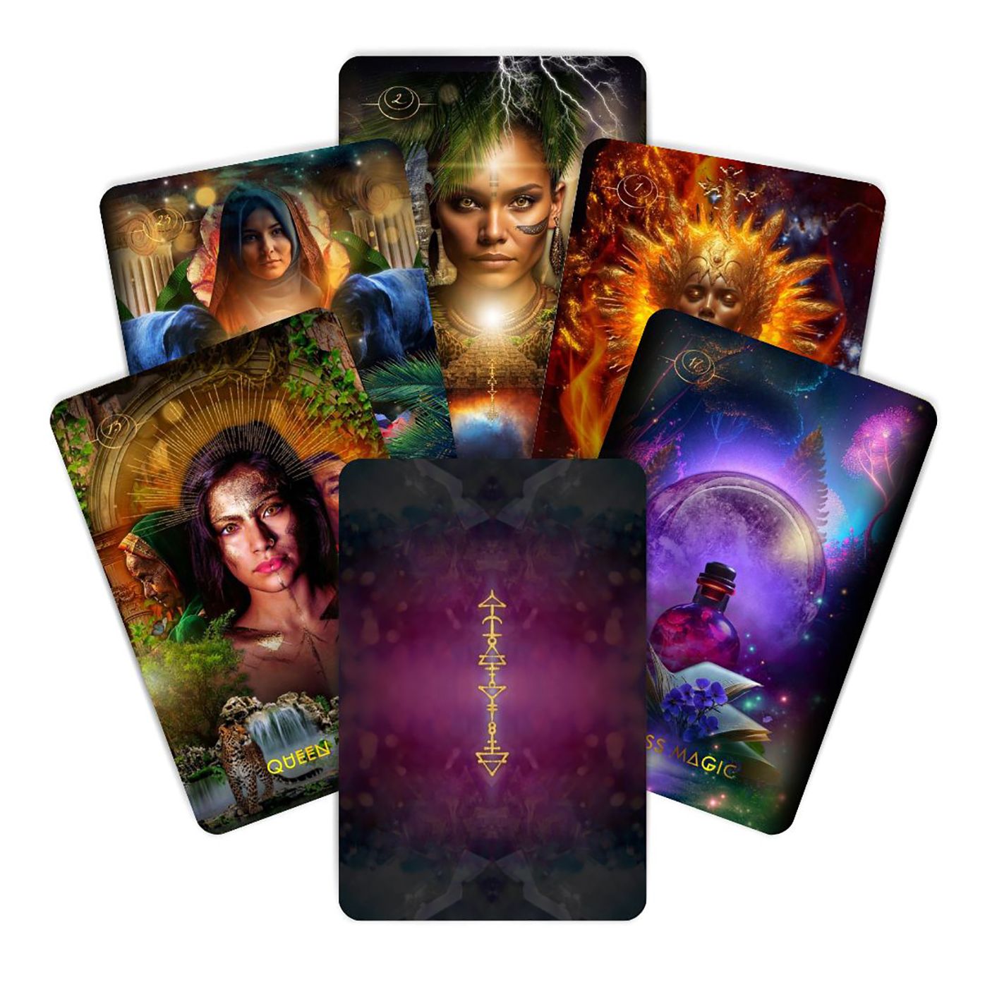 Creatrix Awakened Oracle Deck: Fierce Feminine Frequency Leaders (33 Full-Color Cards and 126-Page Guidebook)