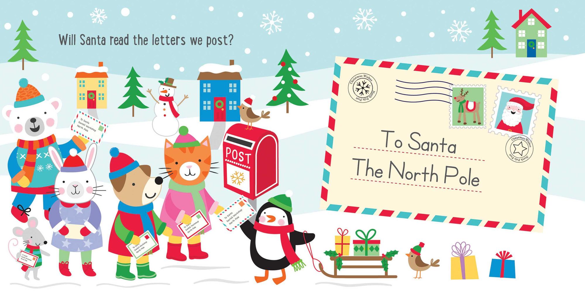 Santa's Surprise: Lift-the-Flap Board Book