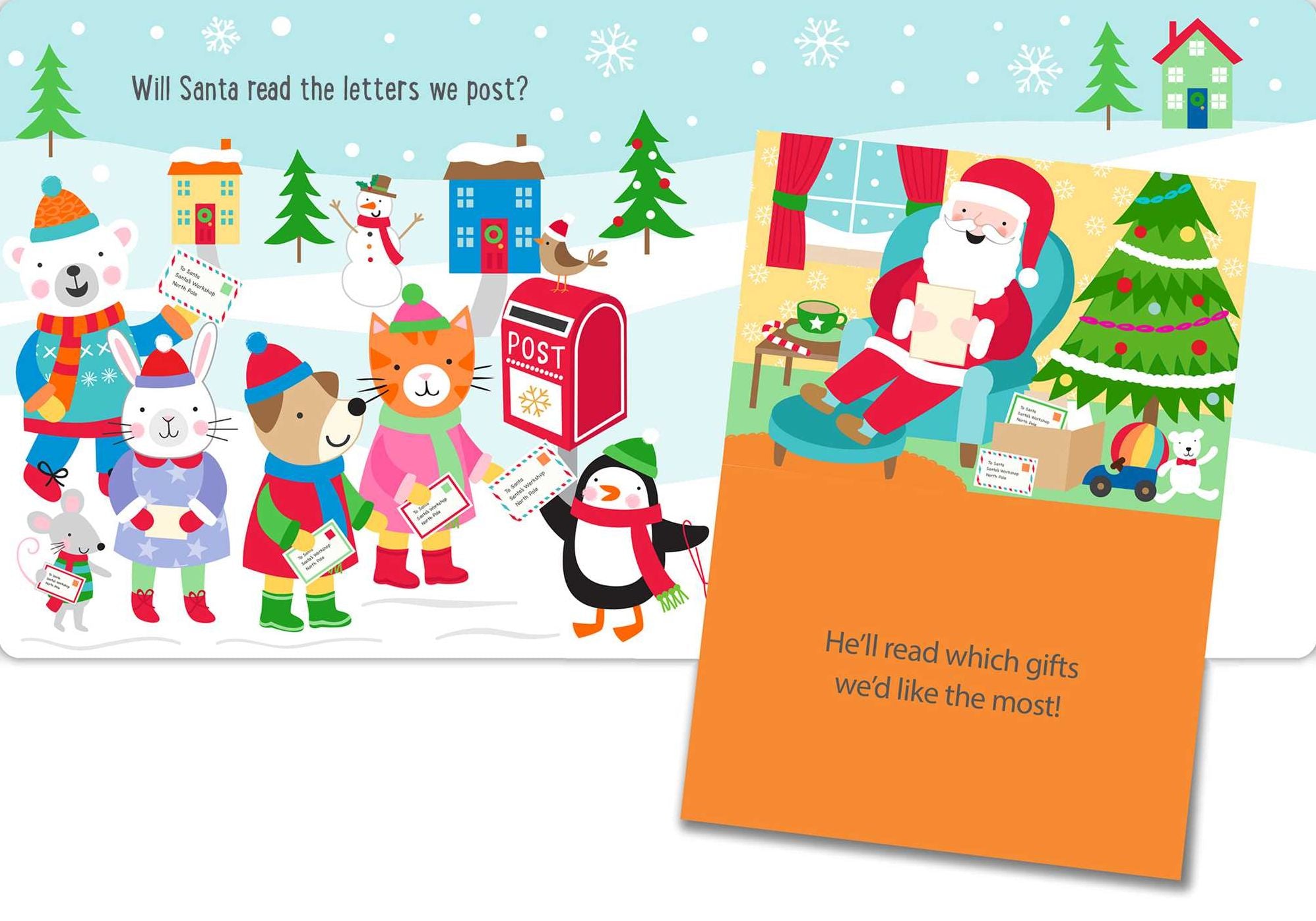Santa's Surprise: Lift-the-Flap Board Book