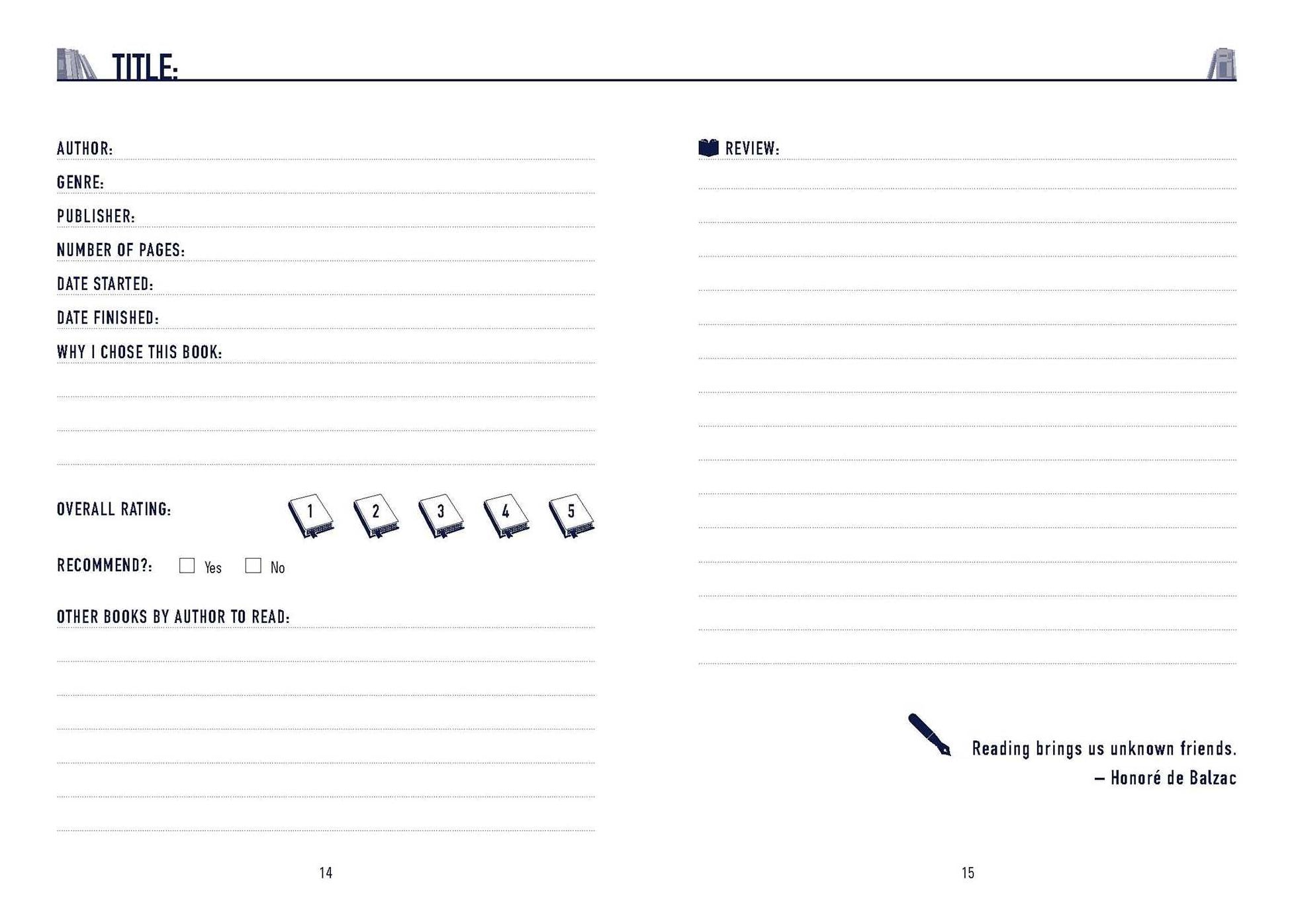 Book Lover's Journal