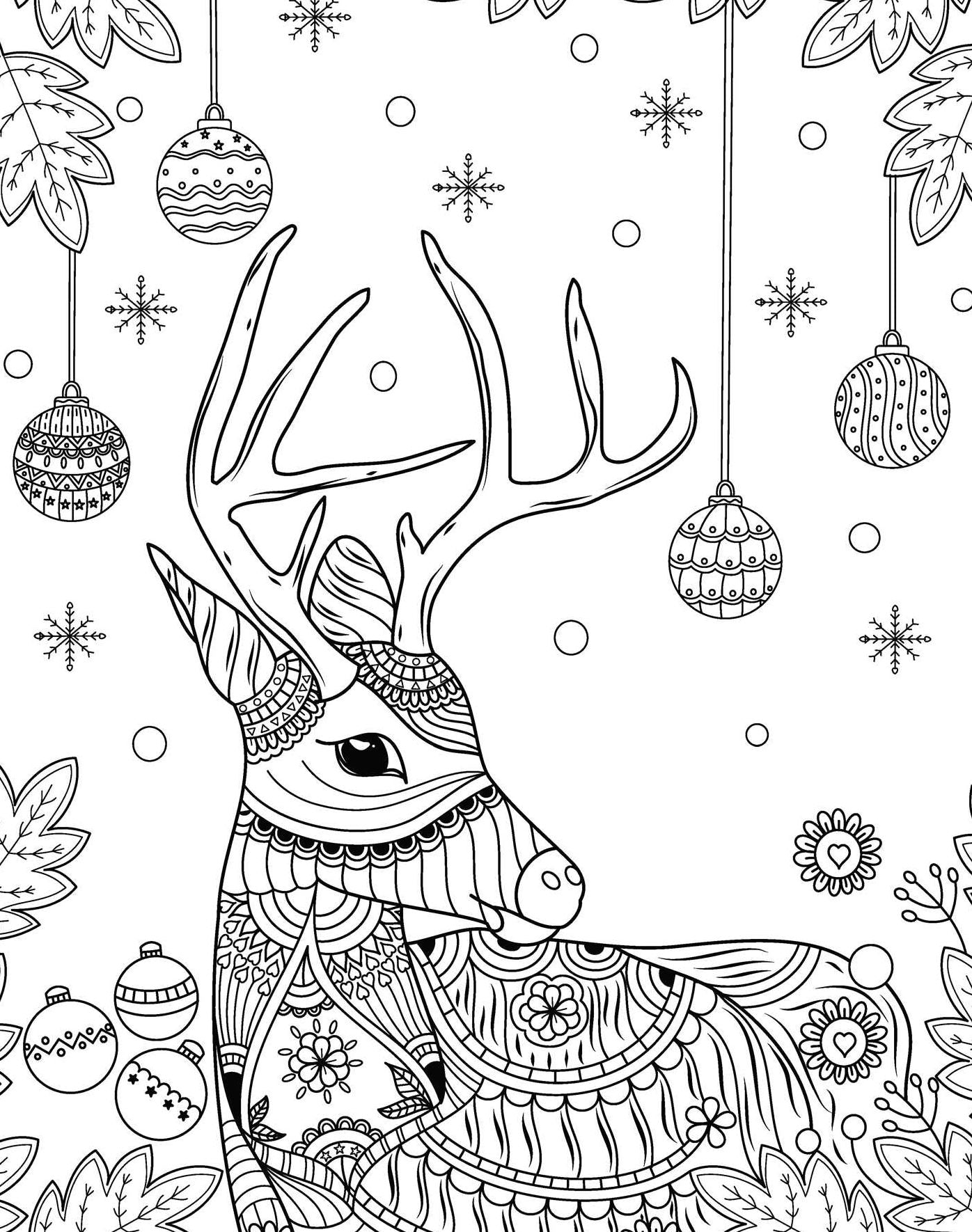 Wonderful Christmas: Coloring Book: Color-Your-Own Gallery Wall Art