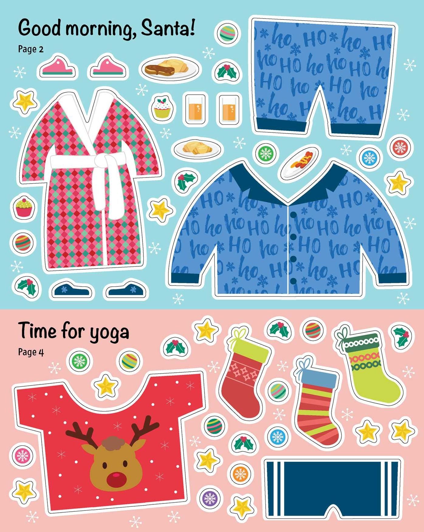 Santa & Friends: Dress-Up Sticker Book: Activity Book